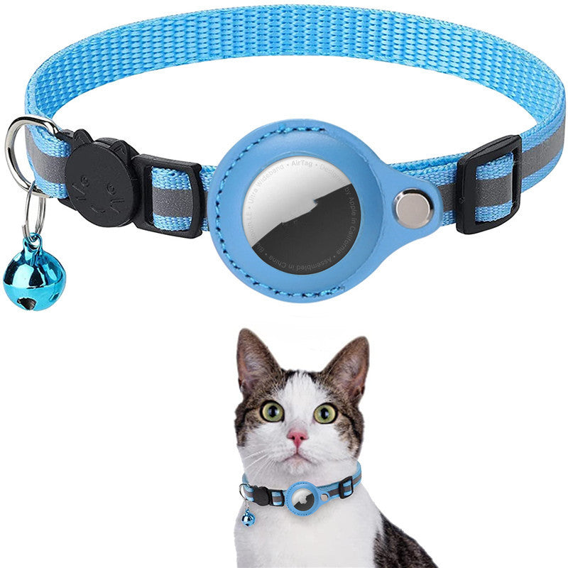 Waterproof Reflective Cat Collar With Holder Case For Airtag Protective Cover