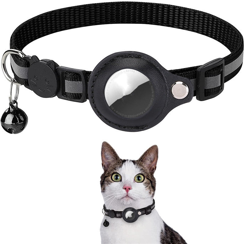 Waterproof Reflective Cat Collar With Holder Case For Airtag Protective Cover