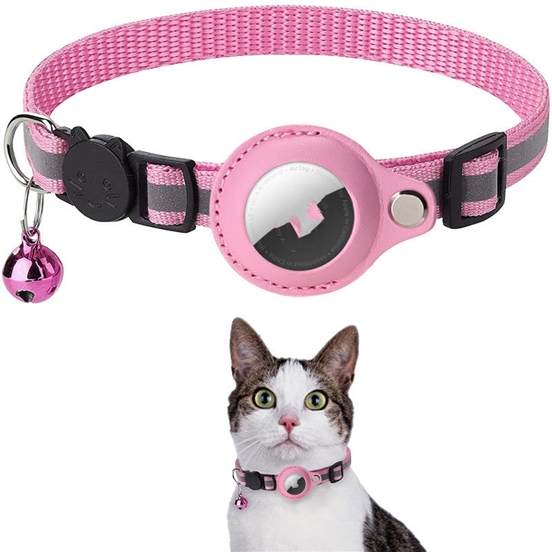 Waterproof Reflective Cat Collar With Holder Case For Airtag Protective Cover