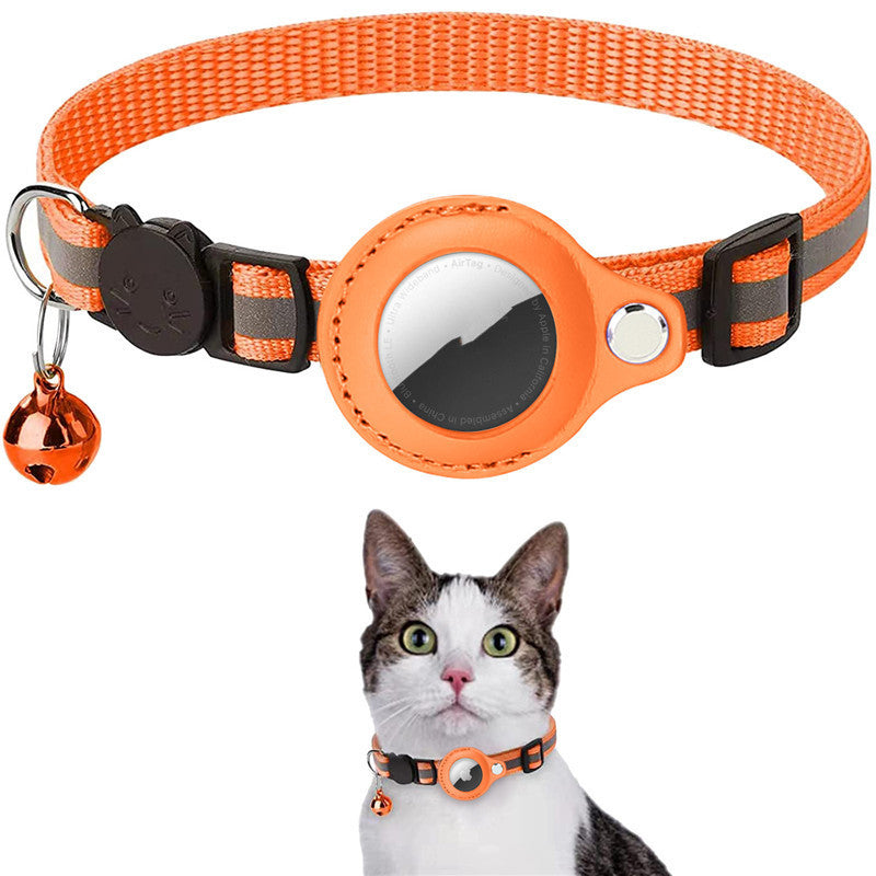Waterproof Reflective Cat Collar With Holder Case For Airtag Protective Cover