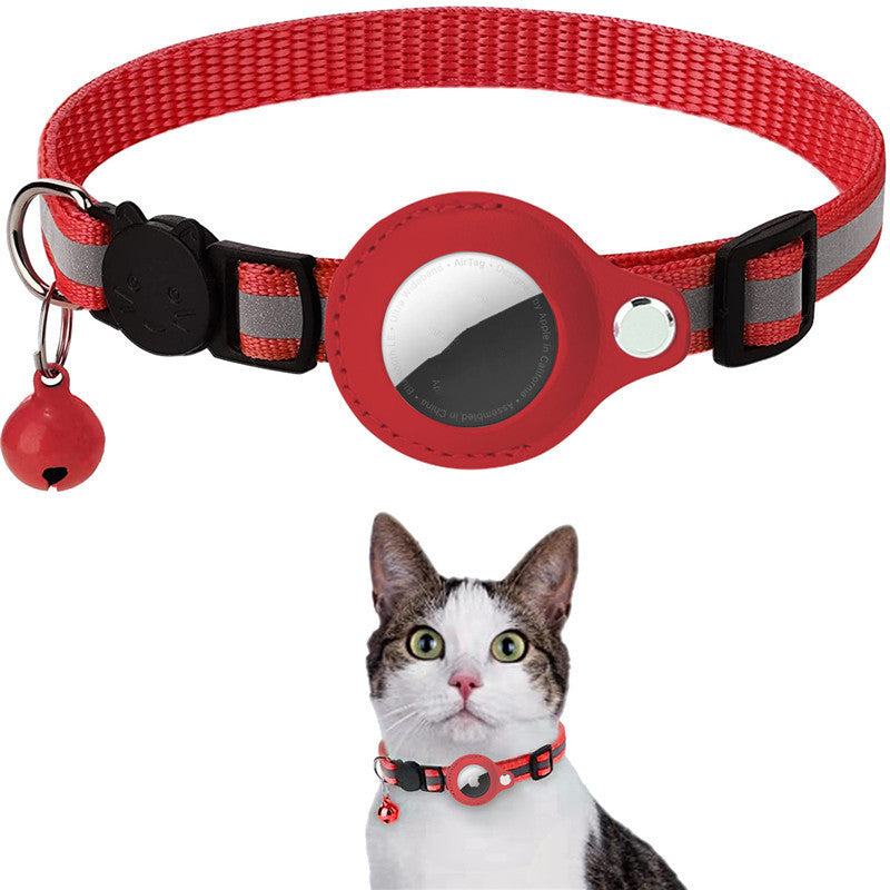 Waterproof Reflective Cat Collar With Holder Case For Airtag Protective Cover