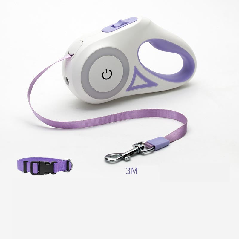Dog or Cat Retractable Leash/Collar Automatic Traction