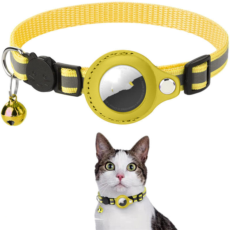 Waterproof Reflective Cat Collar With Holder Case For Airtag Protective Cover