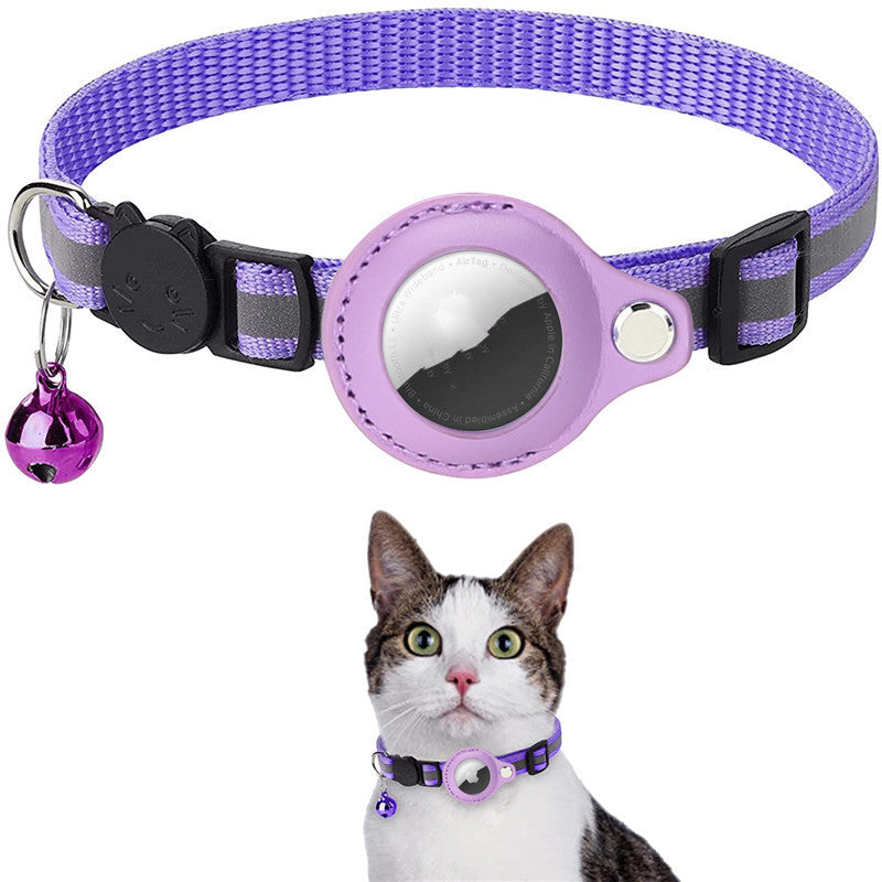 Waterproof Reflective Cat Collar With Holder Case For Airtag Protective Cover