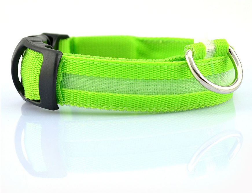 LED Dog/Cat Luminous Collar Night Safety Flashing Glow in Dark Adjustable