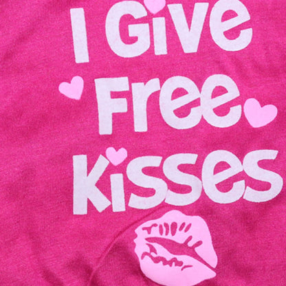 Kiss Printed Cotton Jersey Dog Pet T-shirt