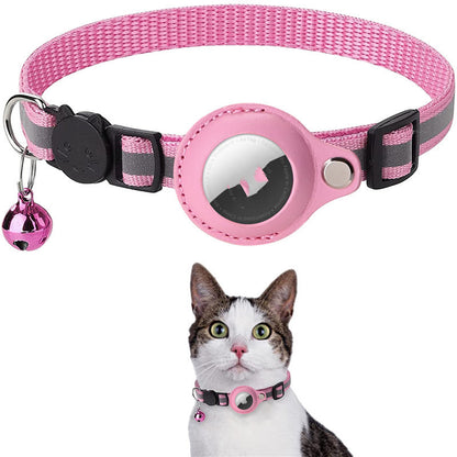 Waterproof Reflective Cat Collar With Holder Case For Airtag Protective Cover