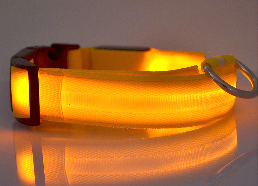 LED Dog/Cat Luminous Collar Night Safety Flashing Glow in Dark Adjustable