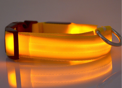 LED Dog/Cat Luminous Collar Night Safety Flashing Glow in Dark Adjustable