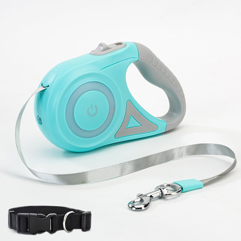 Dog or Cat Retractable Leash/Collar Automatic Traction