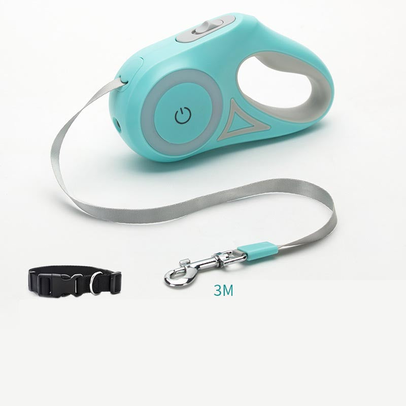 Dog or Cat Retractable Leash/Collar Automatic Traction