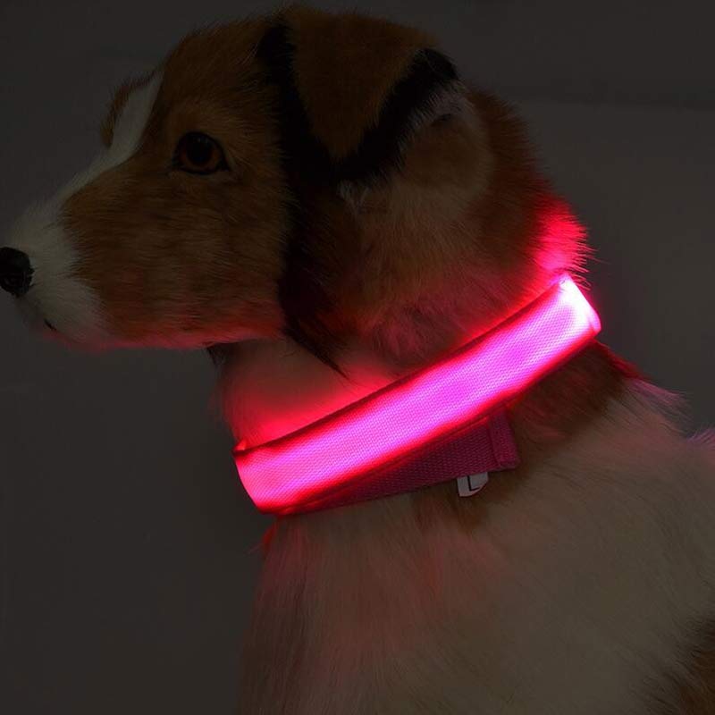 LED Dog/Cat Luminous Collar Night Safety Flashing Glow in Dark Adjustable