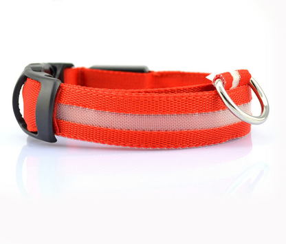 LED Dog/Cat Luminous Collar Night Safety Flashing Glow in Dark Adjustable