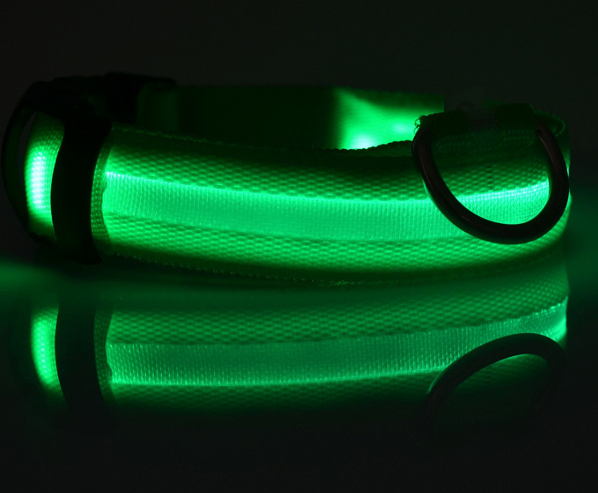 LED Dog/Cat Luminous Collar Night Safety Flashing Glow in Dark Adjustable
