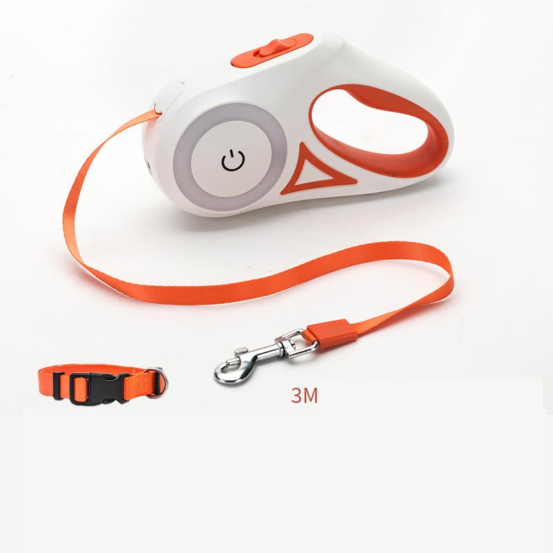 Dog or Cat Retractable Leash/Collar Automatic Traction