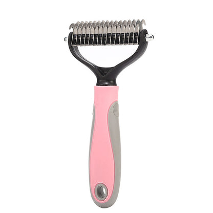 Stainless Double-sided Pet Brush Hair Removal Comb For Grooming
