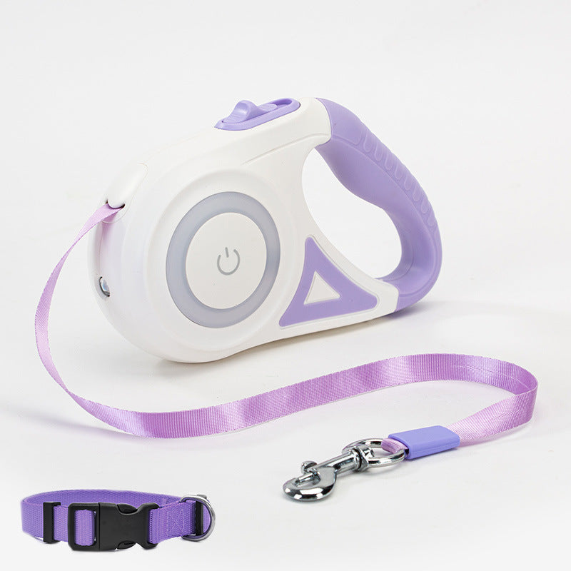 Dog or Cat Retractable Leash/Collar Automatic Traction